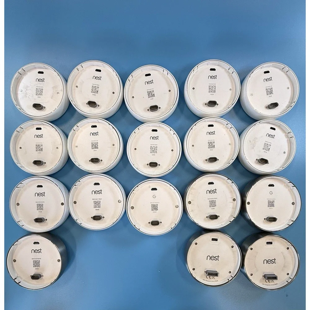 Lot of 18 - Google Nest Gen Learning Thermostats. Various Models. PLEASE READ
